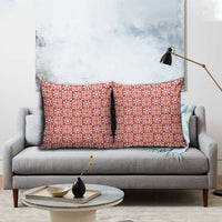 Ulaula Palaka Quilt Hawaii Pillow Cover Hawaiian Tropical Monstera Sea Turtle