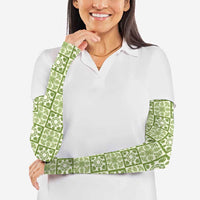 Omaomao Palaka Quilt Hawaii Arm Sleeves Hawaiian Tropical Monstera Sea Turtle