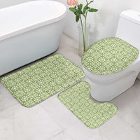 Omaomao Palaka Quilt Hawaii Bathroom Set Hawaiian Tropical Monstera Sea Turtle