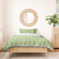 Omaomao Palaka Quilt Hawaii Bedding Set Hawaiian Tropical Monstera Sea Turtle