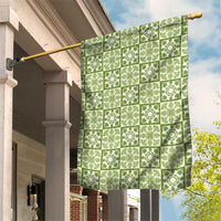 Omaomao Palaka Quilt Hawaii Garden Flag Hawaiian Tropical Monstera Sea Turtle