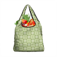 Omaomao Palaka Quilt Hawaii Grocery Bag Hawaiian Tropical Monstera Sea Turtle