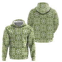 Omaomao Palaka Quilt Hawaii Hoodie Hawaiian Tropical Monstera Sea Turtle LT14 - Polynesian Pride