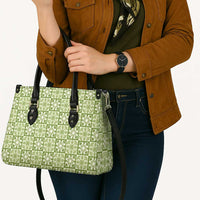 Omaomao Palaka Quilt Hawaii Leather Bag Hawaiian Tropical Monstera Sea Turtle