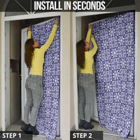 Polu Palaka Quilt Hawaii Door Cover Hawaiian Tropical Monstera Sea Turtle