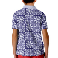 Polu Palaka Quilt Hawaii Kid Polo Shirt Hawaiian Tropical Monstera Sea Turtle