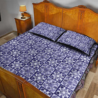 Polu Palaka Quilt Hawaii Quilt Bed Set Hawaiian Tropical Monstera Sea Turtle