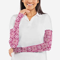 Akala Palaka Quilt Hawaii Arm Sleeves Hawaiian Tropical Monstera Sea Turtle