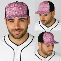Akala Palaka Quilt Hawaii Baseball Net Cap Hawaiian Tropical Monstera Sea Turtle