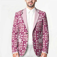 Akala Palaka Quilt Hawaii Blazer Hawaiian Tropical Monstera Sea Turtle