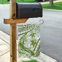 Lime Green Polynesia Garden Flag Polynesian Turtle Shark Tattoo Tropical Vintage