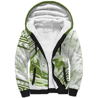 Lime Green Polynesia Sherpa Hoodie Polynesian Turtle Shark Tattoo Tropical Vintage LT14 Unisex Lime Green - Polynesian Pride