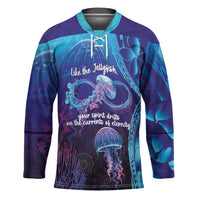 Polynesia Jellyfish Memorial Personalised Hockey Jersey Infinity Jellies Polynesian Pattern