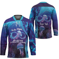 Polynesia Jellyfish Memorial Personalised Hockey Jersey Infinity Jellies Polynesian Pattern