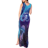 Polynesia Jellyfish Memorial Personalised Tank Maxi Dress Infinity Jellies Polynesian Pattern