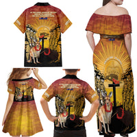 Australia And New Zealand ANZAC Family Matching Off Shoulder Maxi Dress and Hawaiian Shirt Aussie Kangaroo With Aotearoa Kiwi Lest We Forget