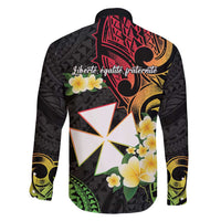 Wallis and Futuna Victory Day Family Matching Short Sleeve Bodycon Dress and Hawaiian Shirt Liberty Equality Fraternity Polynesian Plumeria LT14 - Polynesian Pride