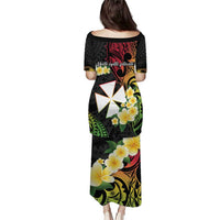 Wallis and Futuna Victory Day Puletasi Liberty Equality Fraternity Polynesian Plumeria