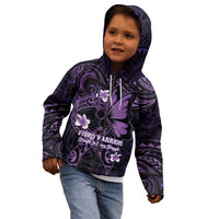 Personalised Fibromyalgia Awareness Month Kid Hoodie Fibro Warrior Strength In Every Struggle