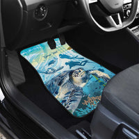 Personalized Snorkeling Hawaii Car Mats Ocean Lover Hawaiian Kakau Honu Turtle