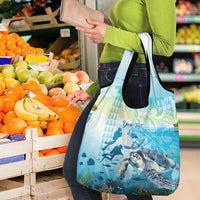 Personalized Snorkeling Hawaii Grocery Bag Ocean Lover Hawaiian Kakau Honu Turtle
