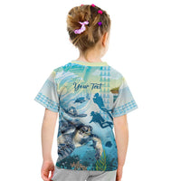 Personalized Snorkeling Hawaii Kid T Shirt Ocean Lover Hawaiian Kakau Honu Turtle