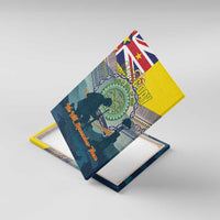 Niue ANZAC Day Canvas Wall Art We Will Remember Them Camouflage Style