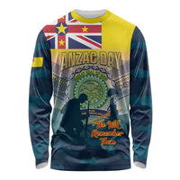 Niue ANZAC Day Long Sleeve Shirt We Will Remember Them Camouflage Style