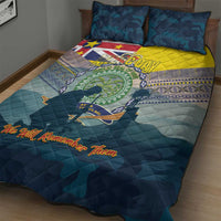 Niue ANZAC Day Quilt Bed Set We Will Remember Them Camouflage Style