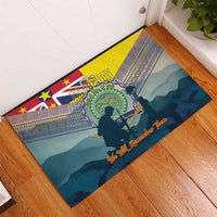 Niue ANZAC Day Rubber Doormat We Will Remember Them Camouflage Style