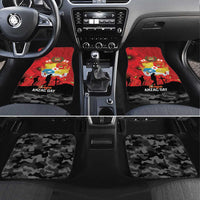 Tonga ANZAC Day Car Mats Ngatu Pattern We Will Remember Them