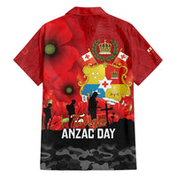 Tonga ANZAC Day Hawaiian Shirt Ngatu Pattern We Will Remember Them