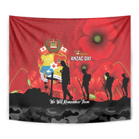 Tonga ANZAC Day Tapestry Ngatu Pattern We Will Remember Them