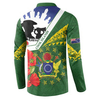 Cook Islands ANZAC Day Button Sweatshirt Last Post Lest We Forget