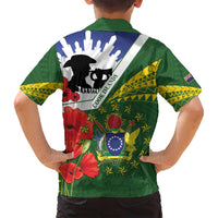 Cook Islands ANZAC Day Family Matching Puletasi and Hawaiian Shirt Last Post Lest We Forget