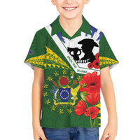 Cook Islands ANZAC Day Hawaiian Shirt Last Post Lest We Forget