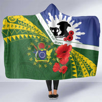 Cook Islands ANZAC Day Hooded Blanket Last Post Lest We Forget