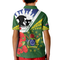 Cook Islands ANZAC Day Kid Polo Shirt Last Post Lest We Forget
