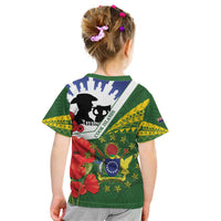 Cook Islands ANZAC Day Kid T Shirt Last Post Lest We Forget