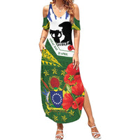 Cook Islands ANZAC Day Summer Maxi Dress Last Post Lest We Forget
