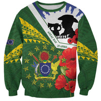 Cook Islands ANZAC Day Sweatshirt Last Post Lest We Forget