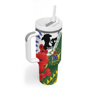 Cook Islands ANZAC Day Tumbler With Handle Last Post Lest We Forget LT14 - Polynesian Pride