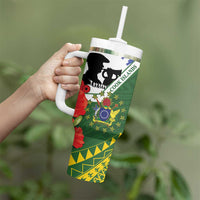 Cook Islands ANZAC Day Tumbler With Handle Last Post Lest We Forget LT14 - Polynesian Pride