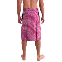 Pink Polynesia Hammerhead Shark Tattoo With Plumeria Lei Lavalava