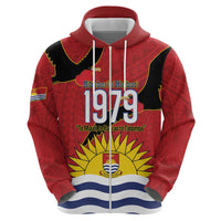 Mauri Kiribati Independence Day Zip Hoodie 1979 Proud National Frigatebird