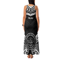 Palau Constitution Day Family Matching Tank Maxi Dress and Hawaiian Shirt Belau Seal With Polynesian Pattern - Black LT14 - Polynesian Pride