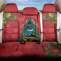 New Zealand Christmas In July Back Car Seat Cover Kowhai Tui Bird With Pohutukawa - Red