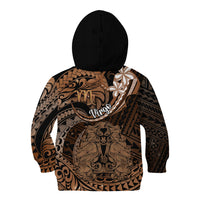 Polynesian Pride Virgo Zodiac Kid Hoodie Astrological Sign Tribal Plumeria Brown Galaxy LT14 - Polynesian Pride