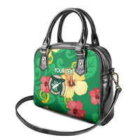 Custom Vanuatu Cricket Shoulder Handbag 2024 Tropical Flowers Version LT14 - Polynesian Pride