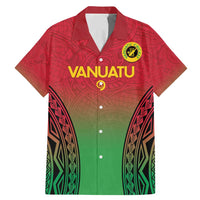 Custom Vanuatu Cricket Family Matching Mermaid Dress and Hawaiian Shirt 2024 Polynesian Pattern Sporty Style LT14 Dad's Shirt - Short Sleeve Red - Polynesian Pride